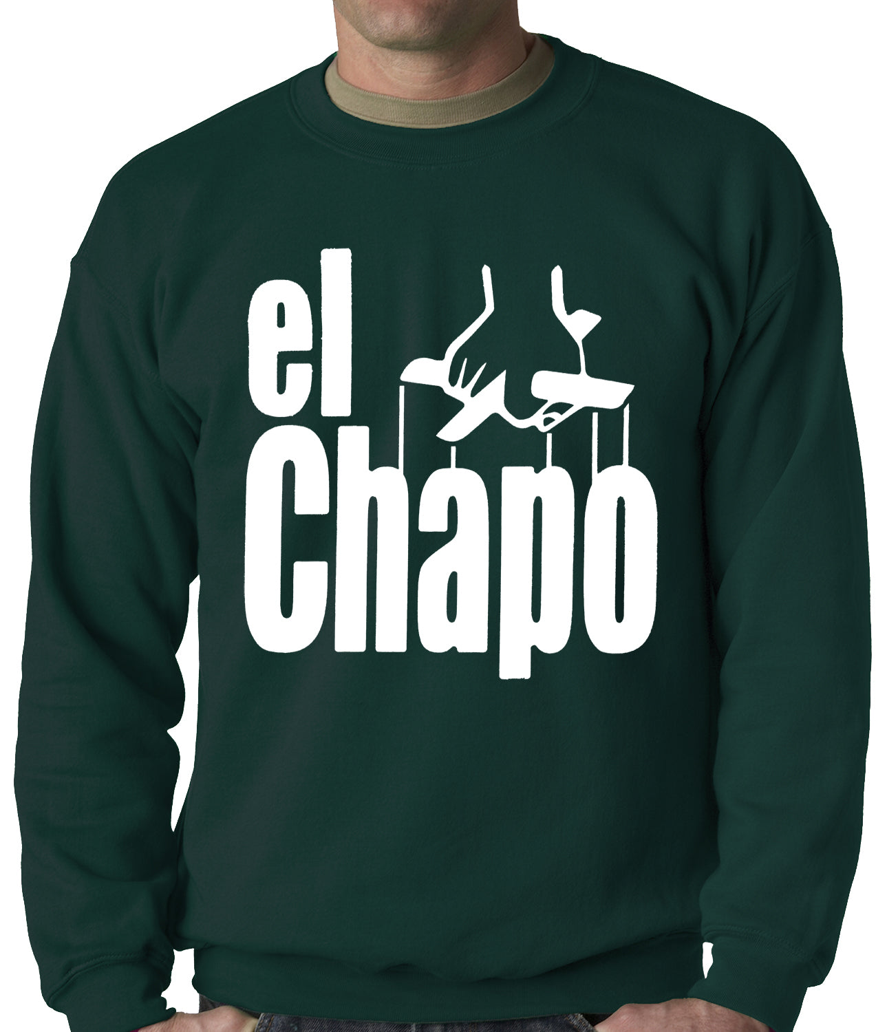 The God Father Inspired El Chapo Adult Crewneck