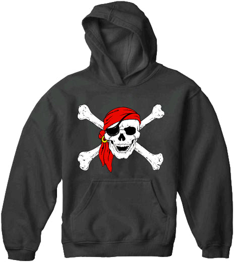 The Jolly Roger Pirate Skull Adult Hoodie
