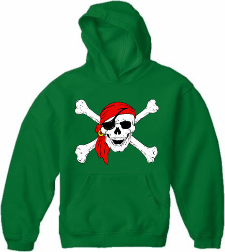 The Jolly Roger Pirate Skull Adult Hoodie