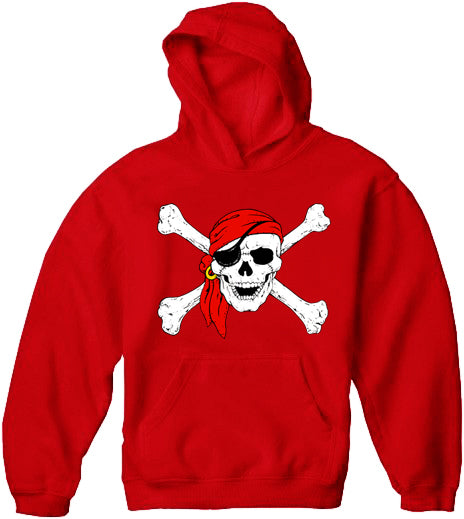 The Jolly Roger Pirate Skull Adult Hoodie