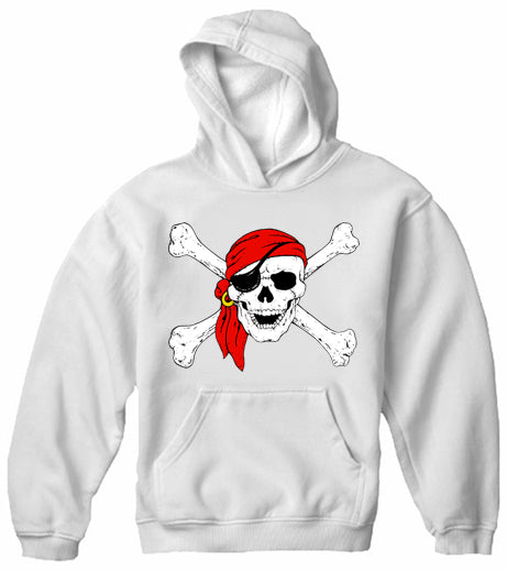 The Jolly Roger Pirate Skull Adult Hoodie