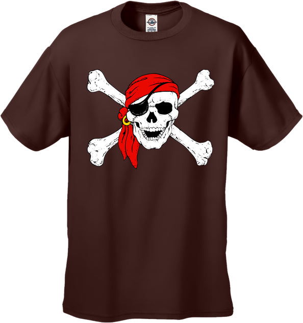 The Jolly Roger Pirate Skull Mens T-Shirt