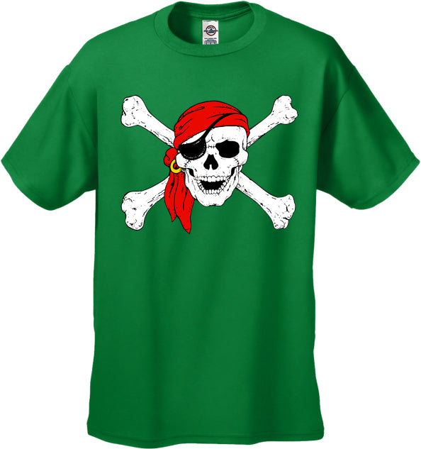 The Jolly Roger Pirate Skull Mens T-Shirt