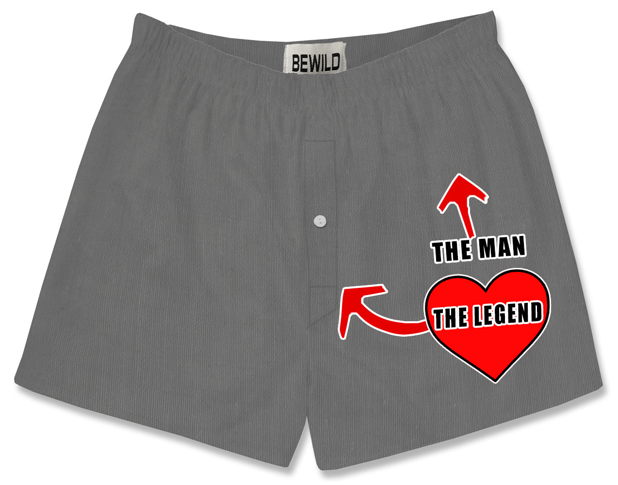 The Man The Legend Heart Boxer Shorts