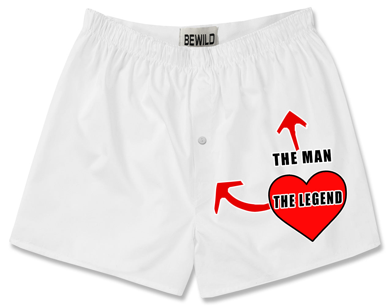 The Man The Legend Heart Boxer Shorts