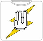 "The Shocker" Three Finger "One in the Stinky" Mens T-Shirt
