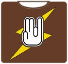 "The Shocker" Three Finger "One in the Stinky" Mens T-Shirt