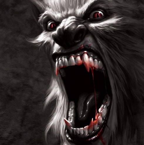 The Werewolf Big Face Men's T-Shirt