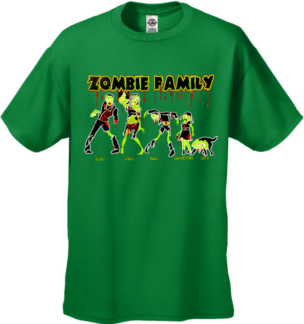 Halloween Tshirt - The Zombie Family Men's T-Shirt