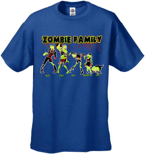 Halloween Tshirt - The Zombie Family Men's T-Shirt