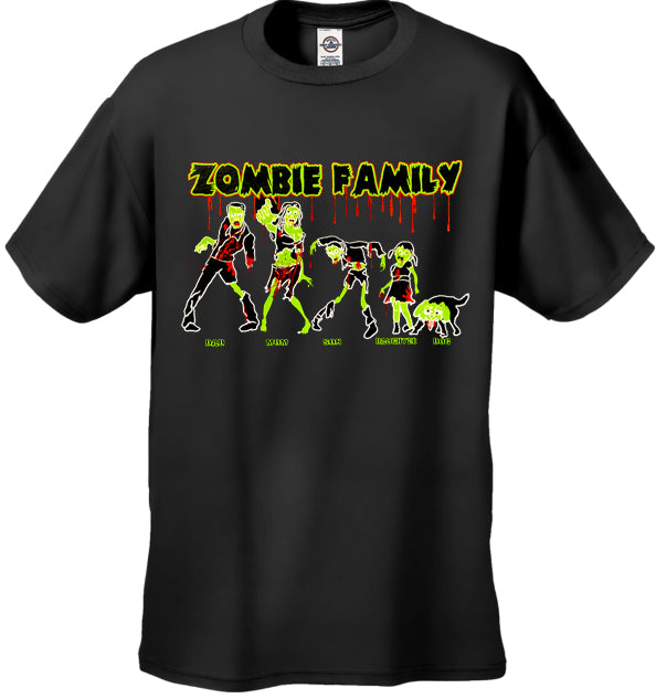 Halloween Tshirt - The Zombie Family Men's T-Shirt