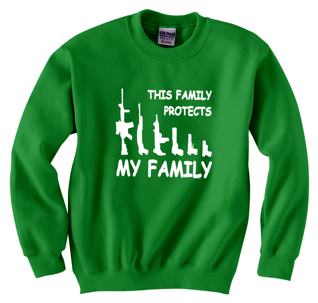 This Family Protects My Family Crewneck Sweatshirt