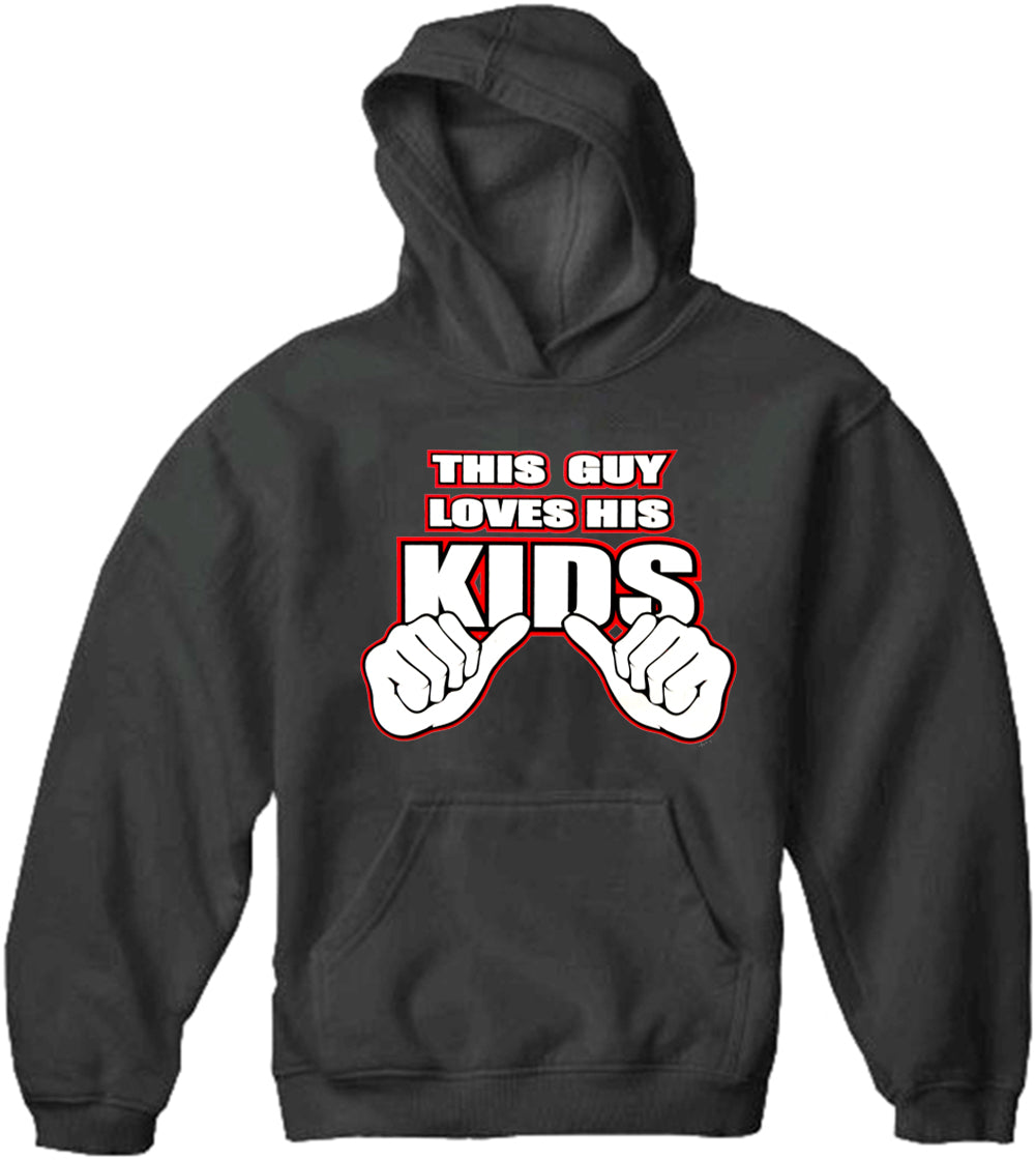 This Guy Loves His Kids Adult Hoodie