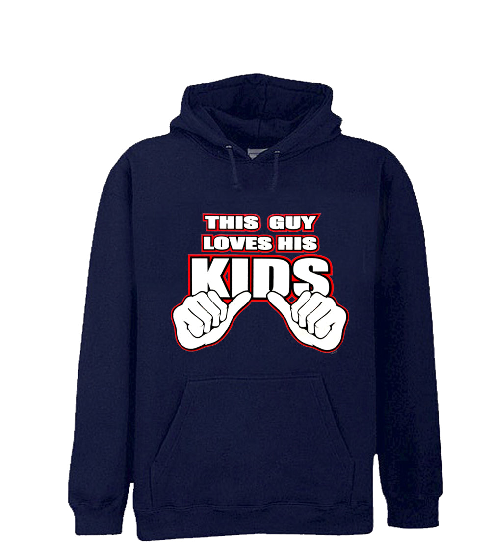 This Guy Loves His Kids Adult Hoodie