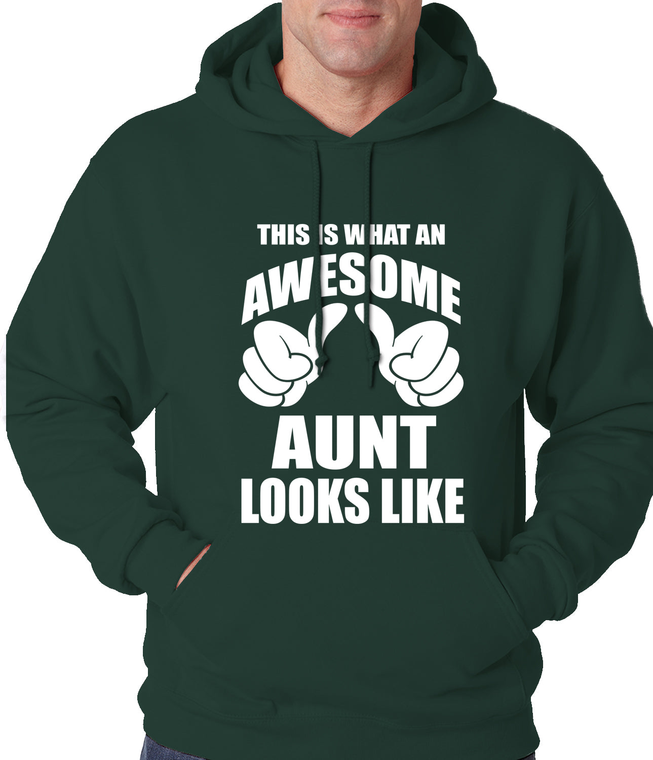 This Is What An Awesome Aunt Looks Like Adult Hoodie