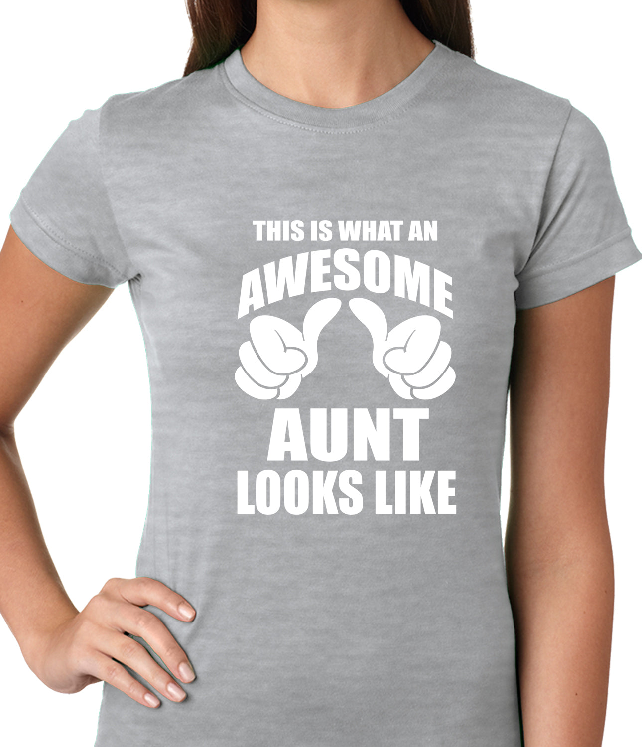 This Is What An Awesome Aunt Looks Like Ladies T-shirt