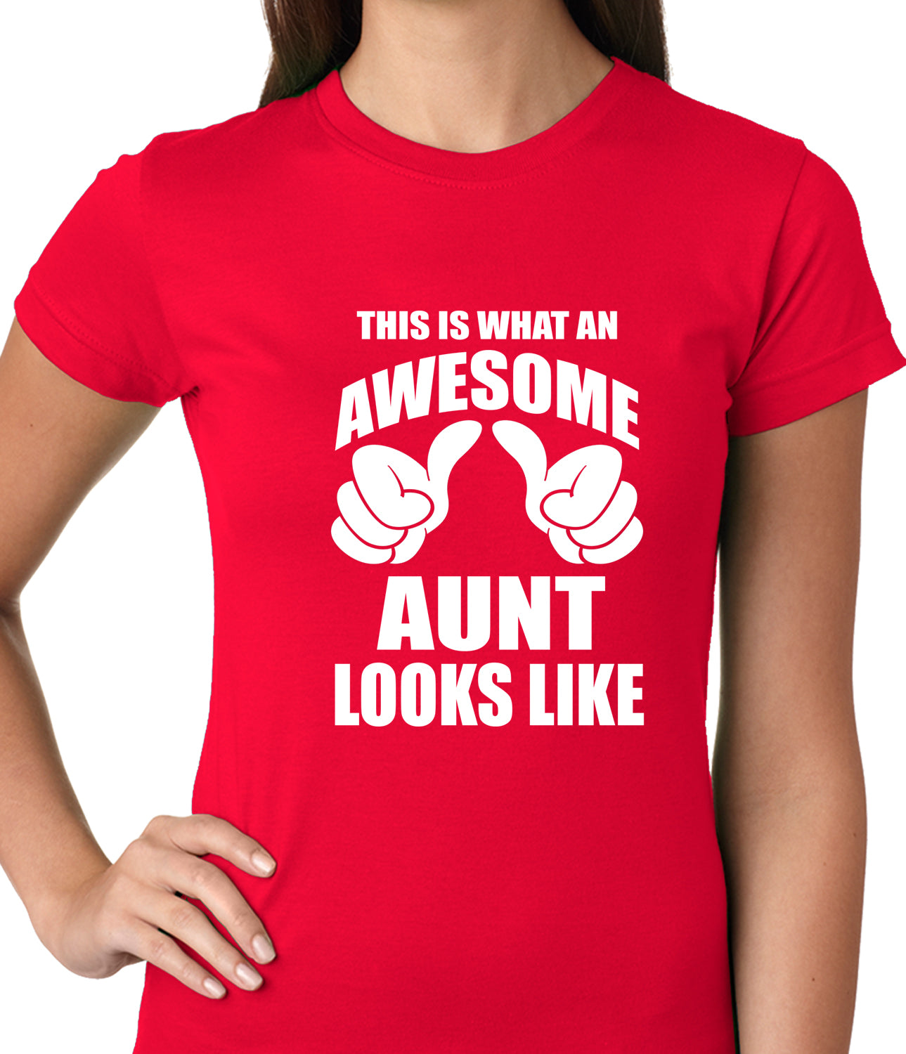 This Is What An Awesome Aunt Looks Like Ladies T-shirt