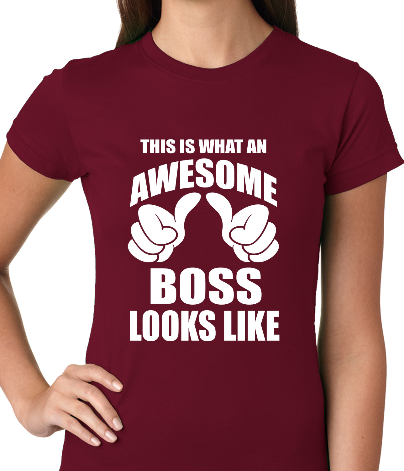 This Is What An Awesome Boss Looks Like Ladies T-shirt