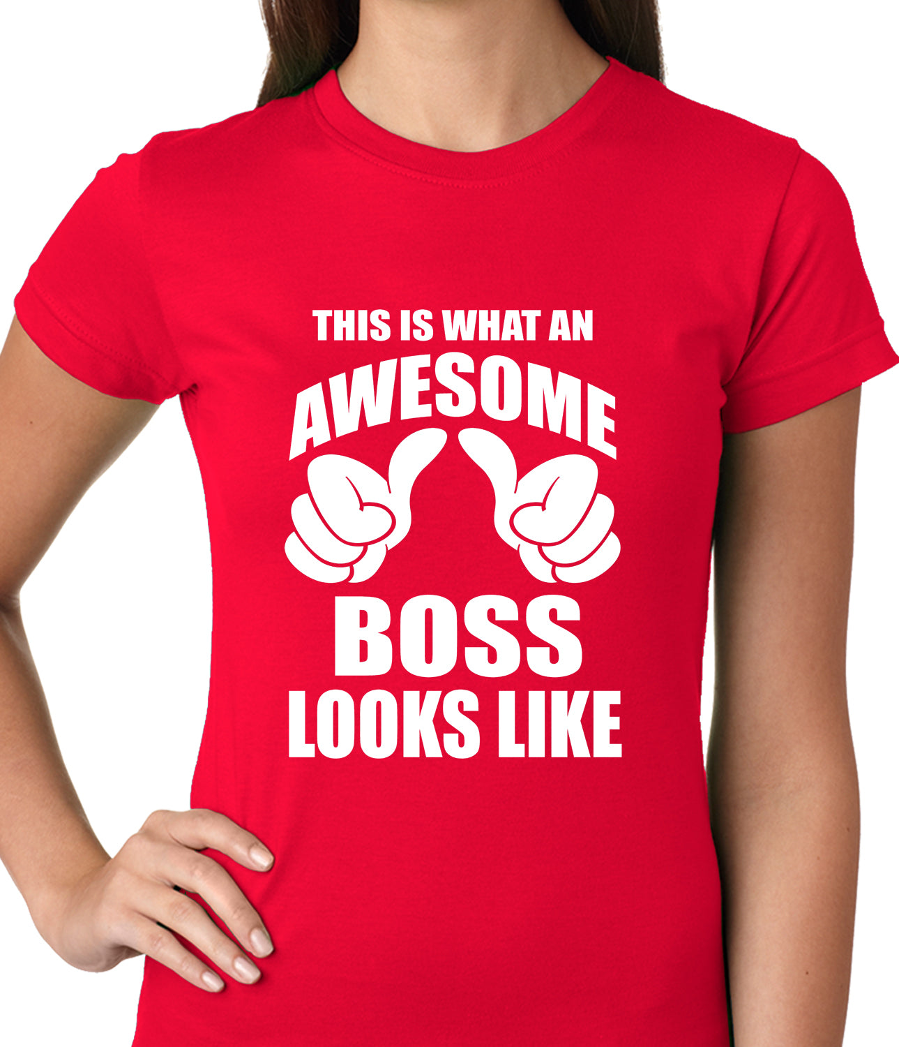 This Is What An Awesome Boss Looks Like Ladies T-shirt