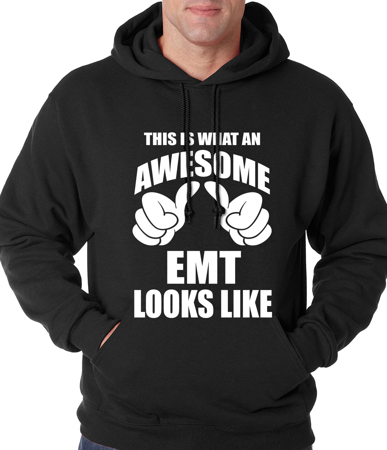 This Is What An Awesome EMT Looks Like Adult Hoodie