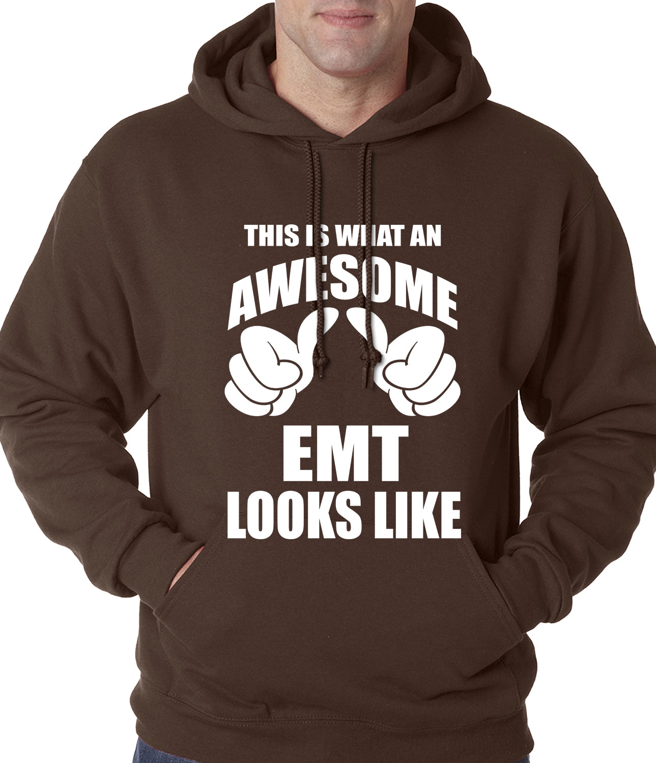 This Is What An Awesome EMT Looks Like Adult Hoodie