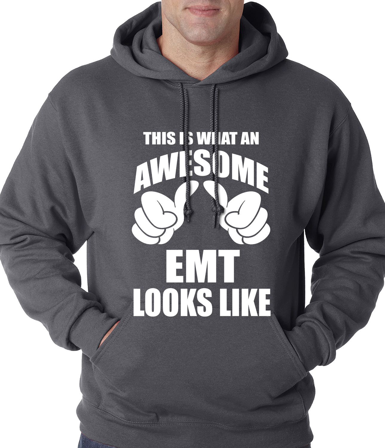 This Is What An Awesome EMT Looks Like Adult Hoodie