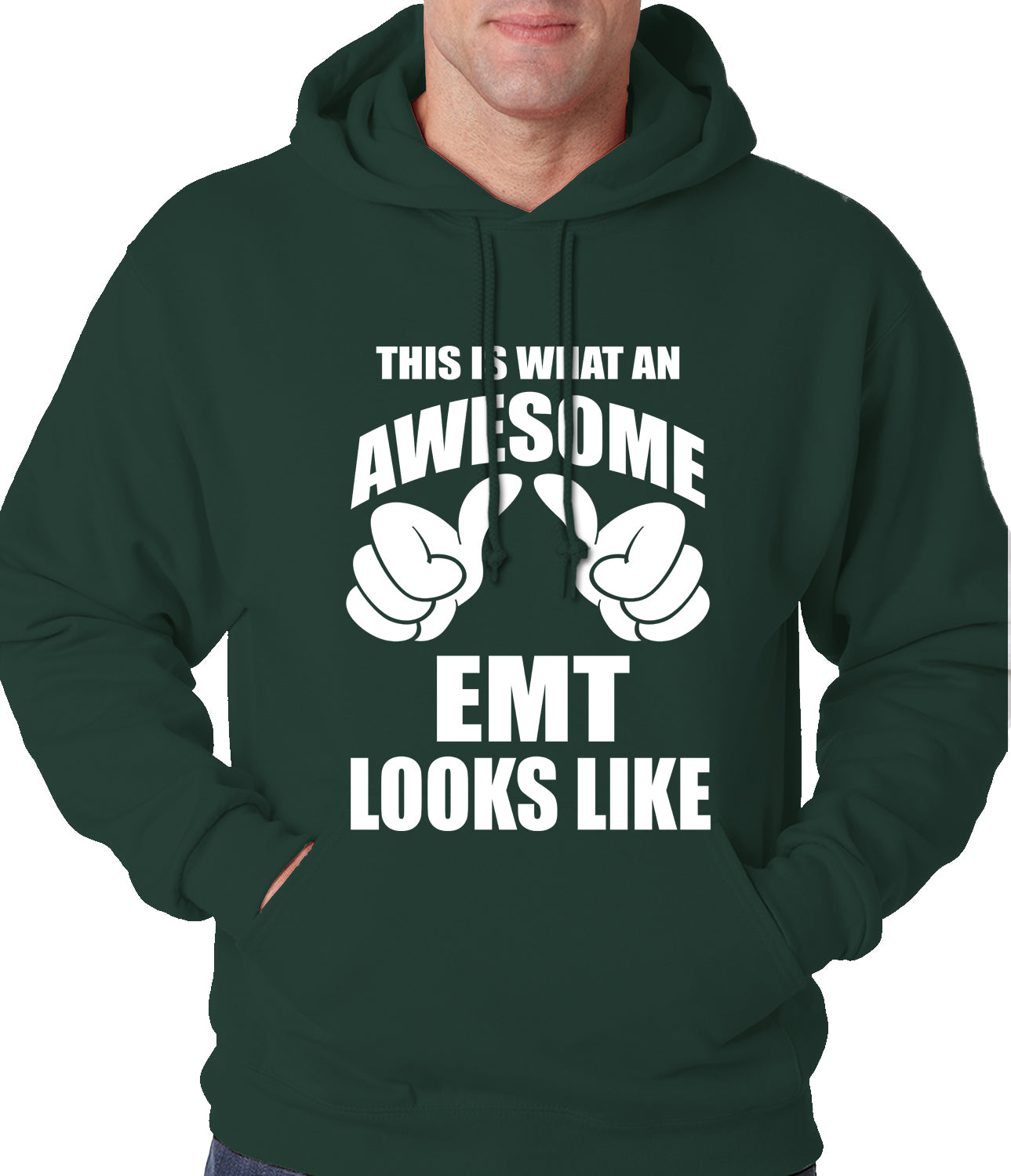 This Is What An Awesome EMT Looks Like Adult Hoodie