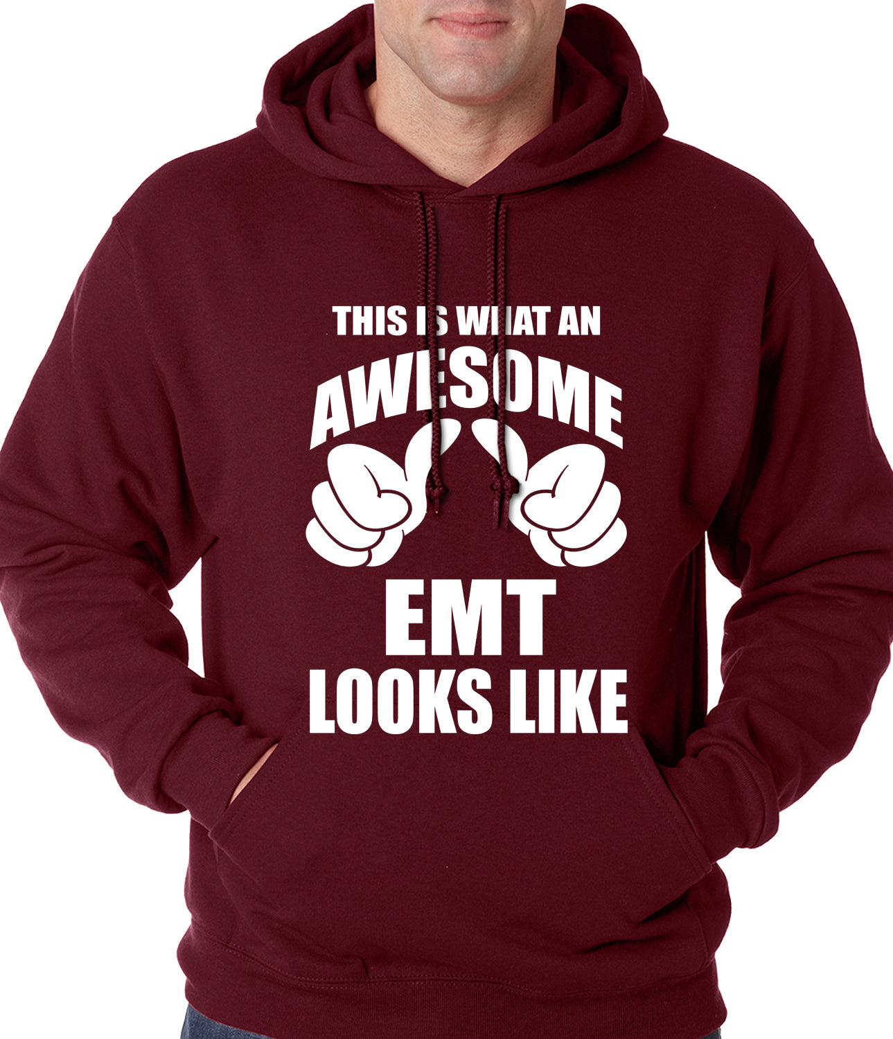 This Is What An Awesome EMT Looks Like Adult Hoodie