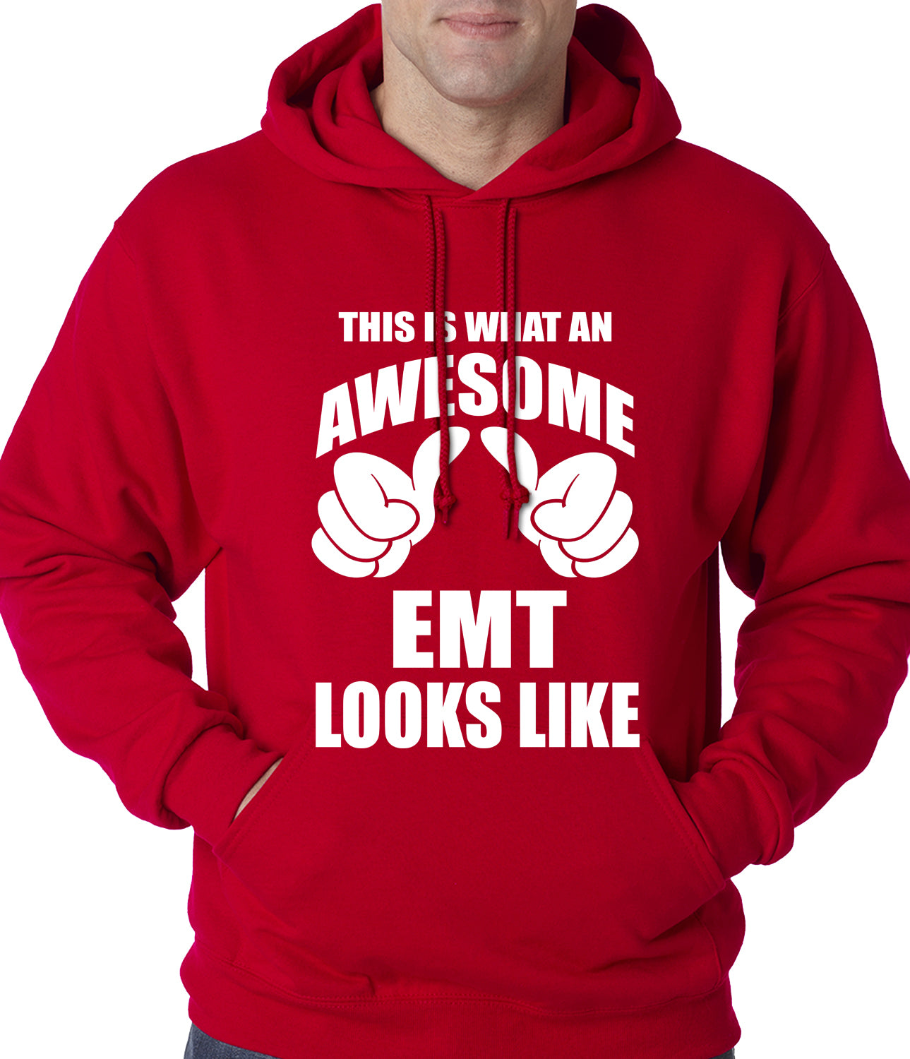 This Is What An Awesome EMT Looks Like Adult Hoodie