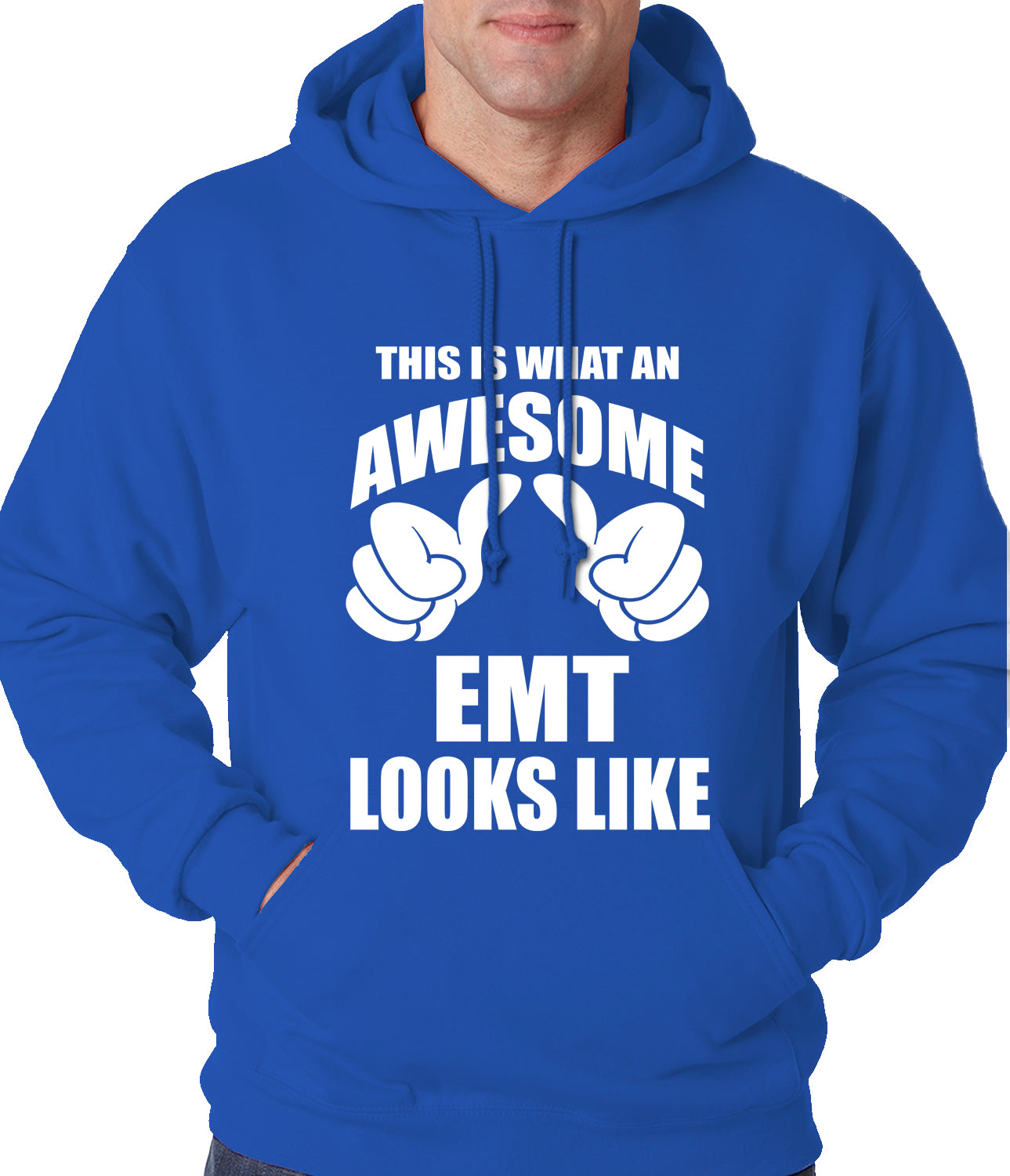 This Is What An Awesome EMT Looks Like Adult Hoodie