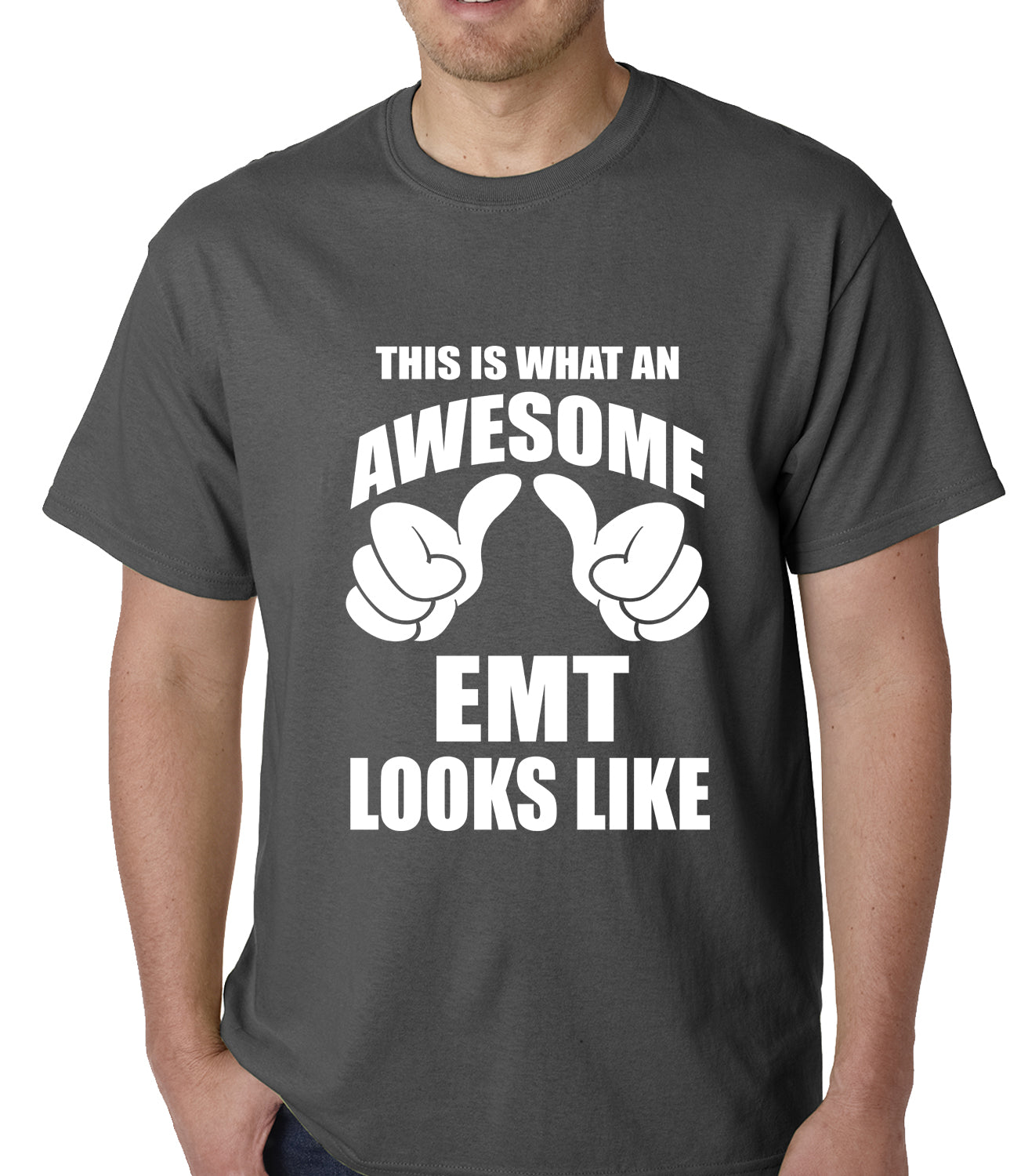 This Is What An Awesome EMT Looks Like Mens T-shirt