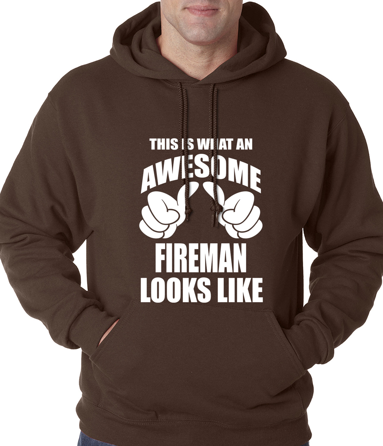This Is What An Awesome Fireman Looks Like Adult Hoodie
