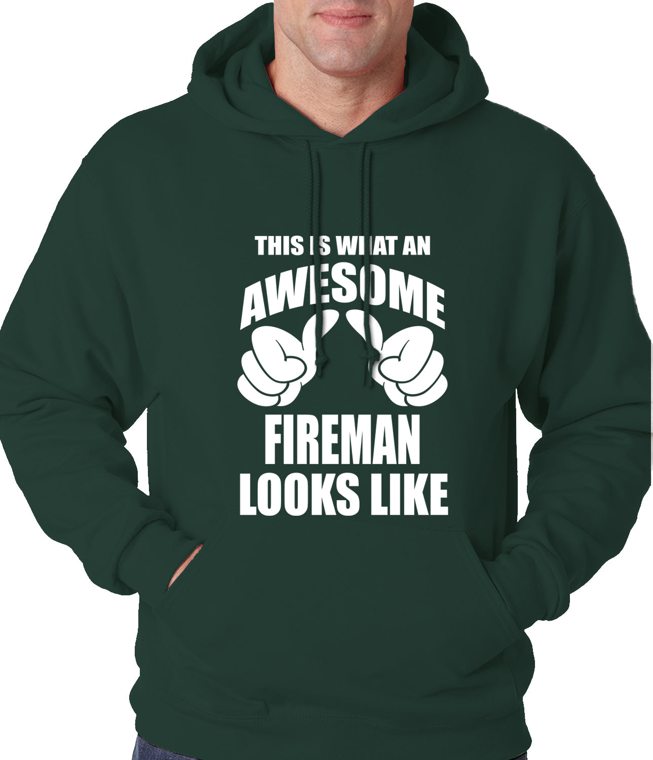 This Is What An Awesome Fireman Looks Like Adult Hoodie
