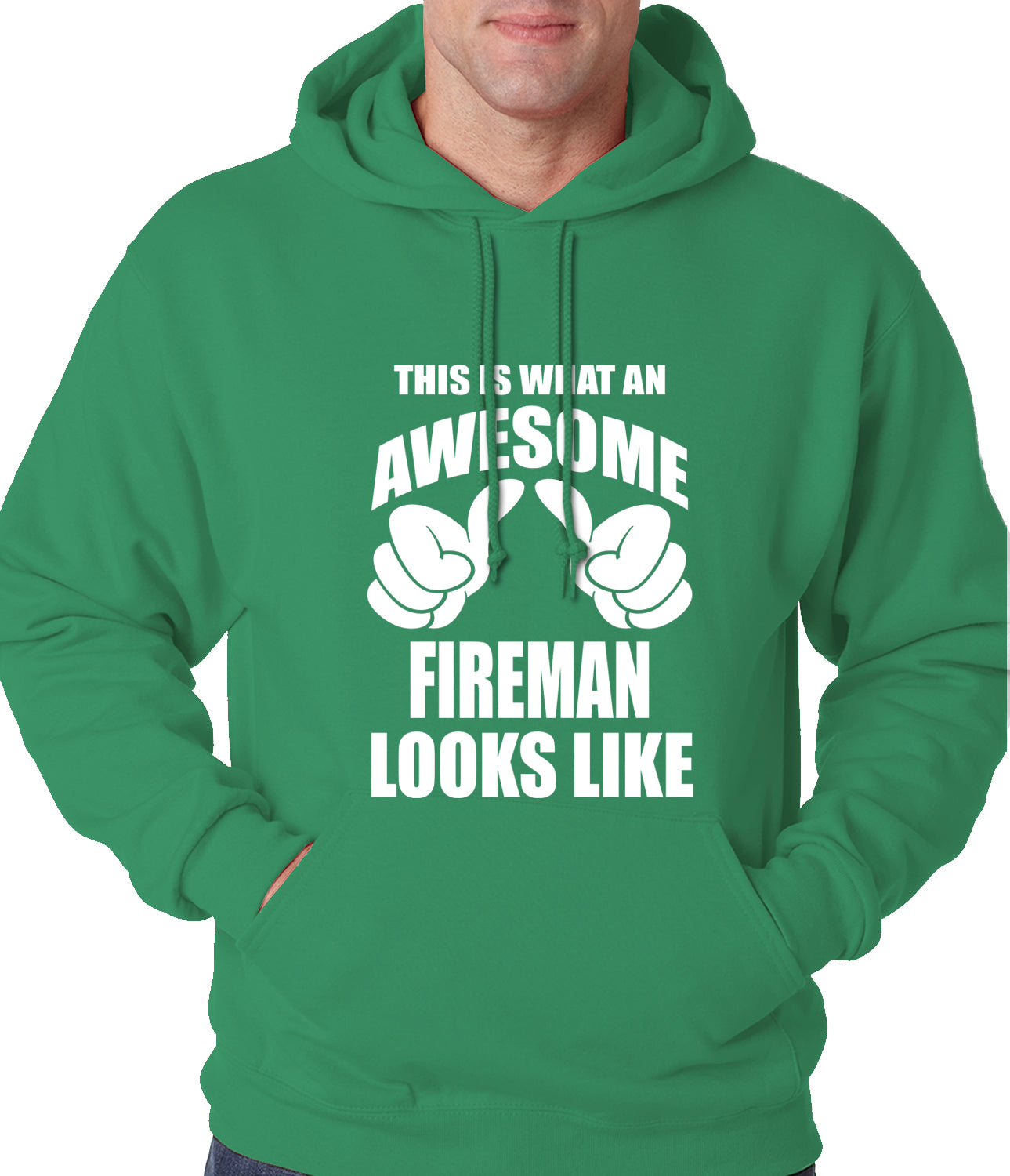This Is What An Awesome Fireman Looks Like Adult Hoodie