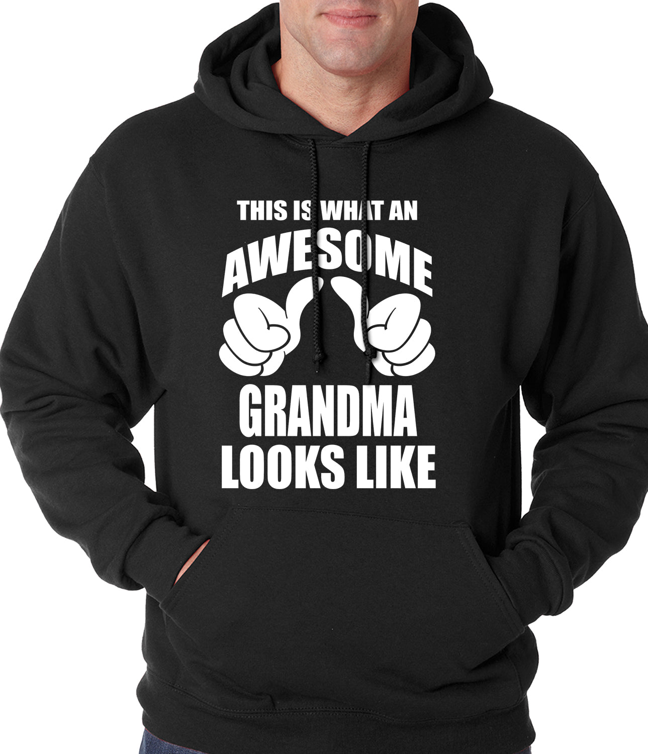 This Is What An Awesome Grandma Looks Like Adult Hoodie