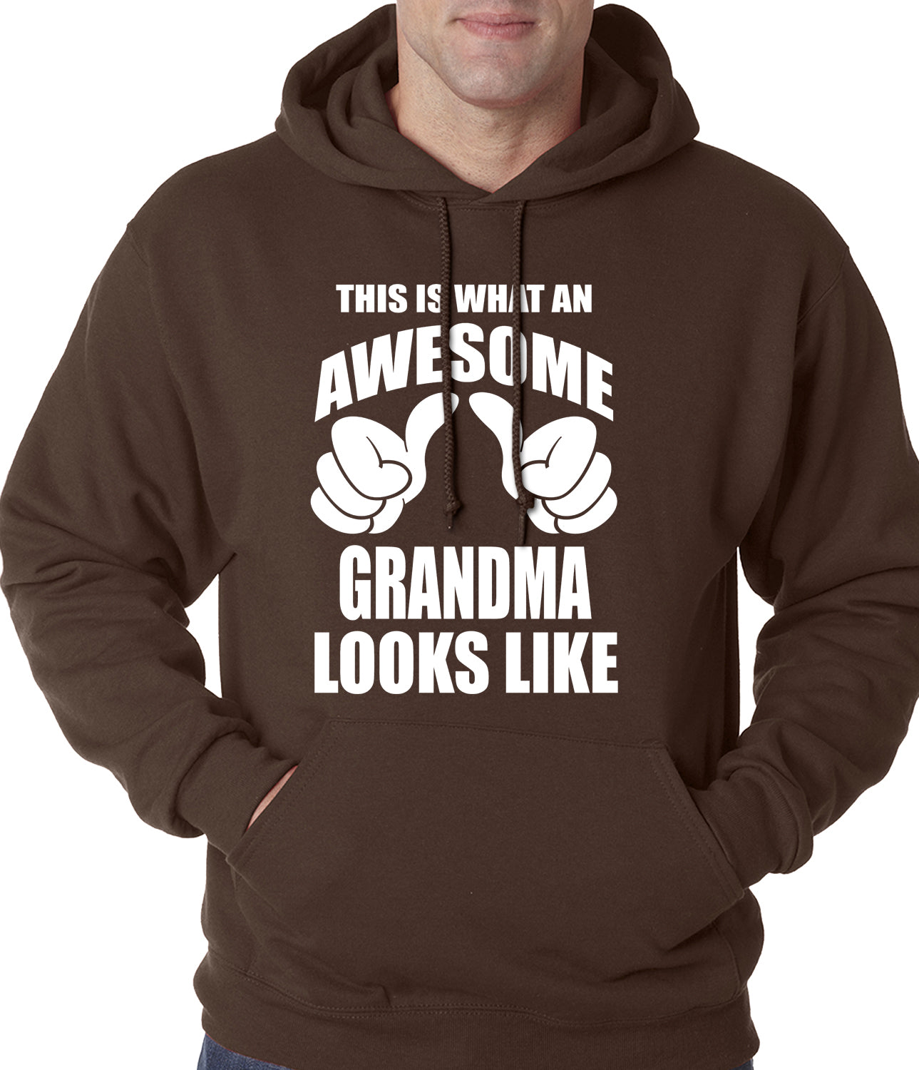 This Is What An Awesome Grandma Looks Like Adult Hoodie