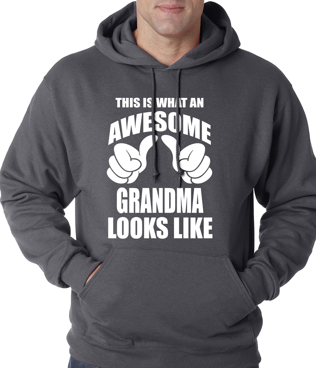 This Is What An Awesome Grandma Looks Like Adult Hoodie
