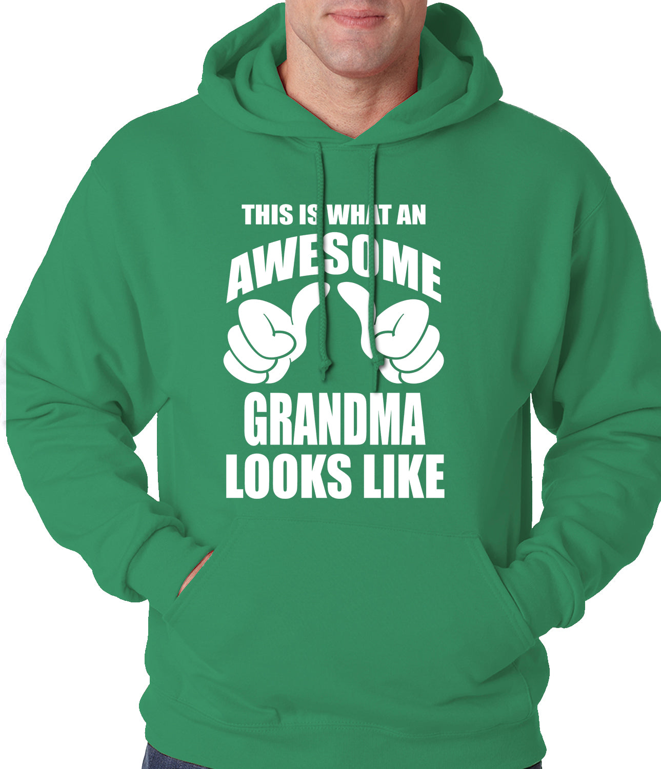 This Is What An Awesome Grandma Looks Like Adult Hoodie