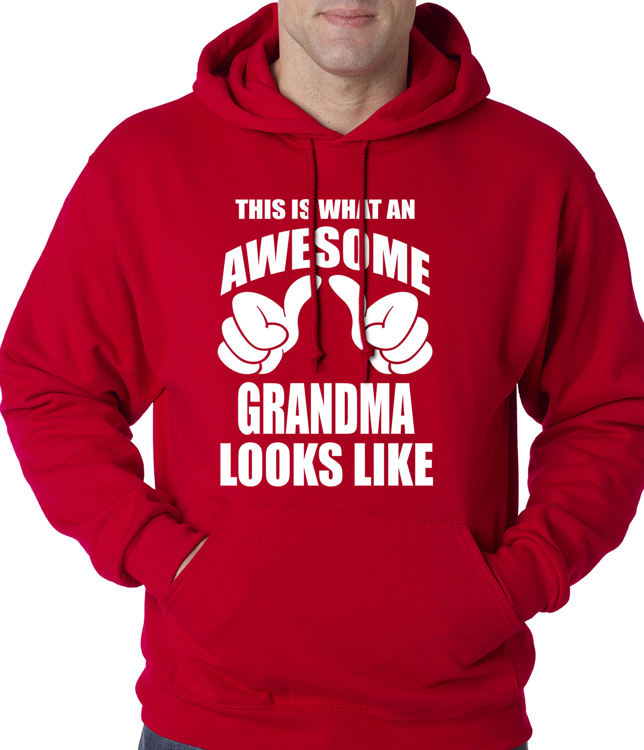 This Is What An Awesome Grandma Looks Like Adult Hoodie