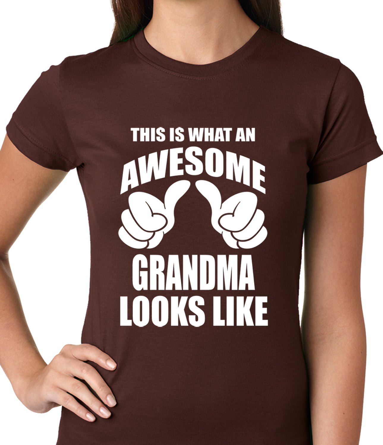 This Is What An Awesome Grandma Looks Like Ladies T-shirt