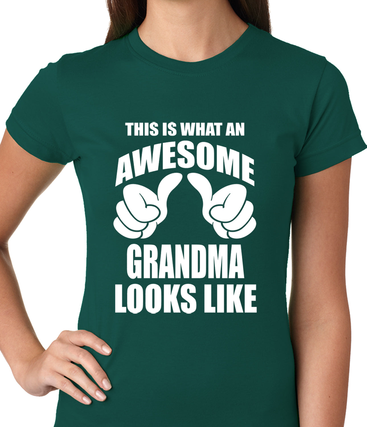 This Is What An Awesome Grandma Looks Like Ladies T-shirt