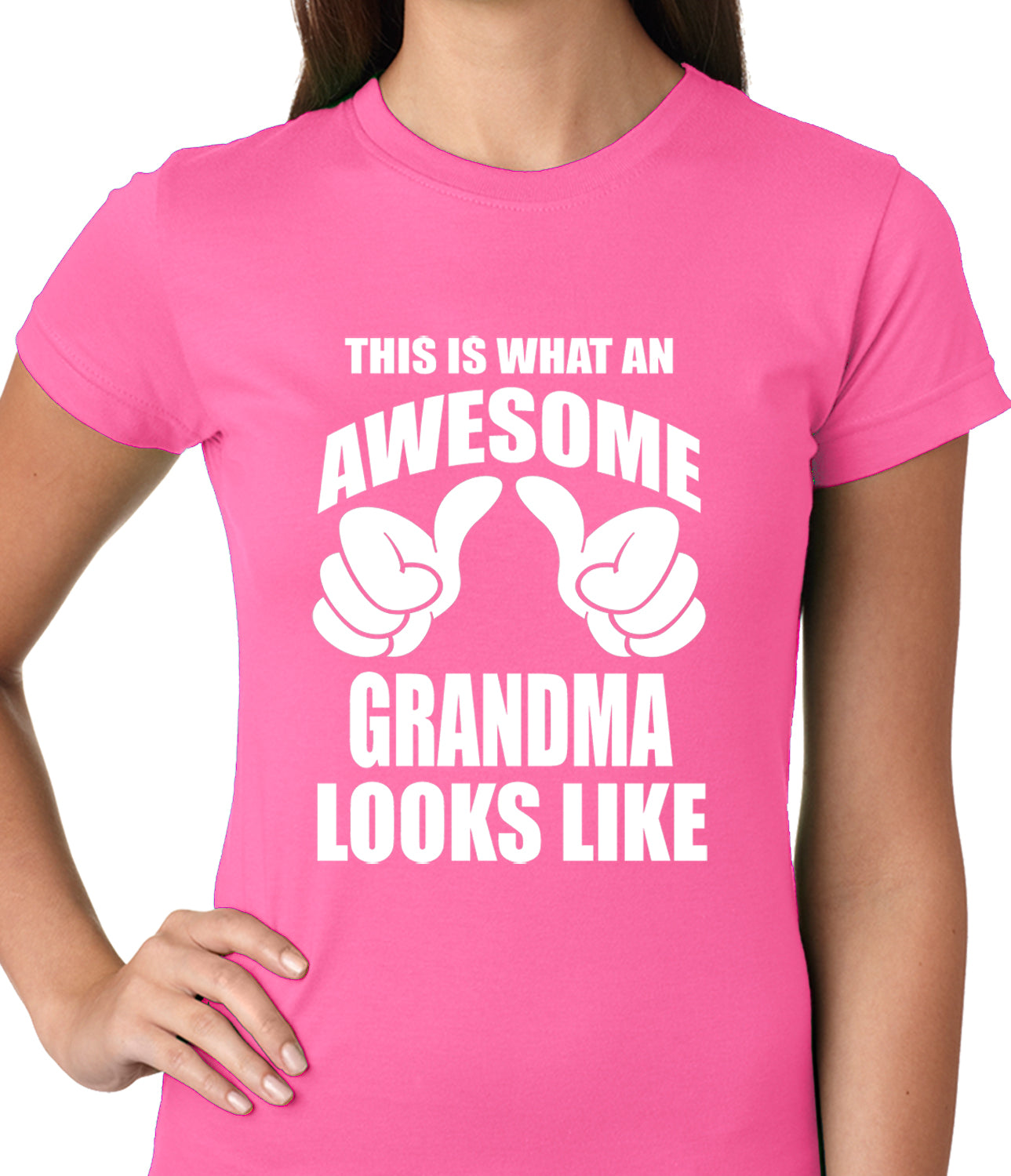 This Is What An Awesome Grandma Looks Like Ladies T-shirt