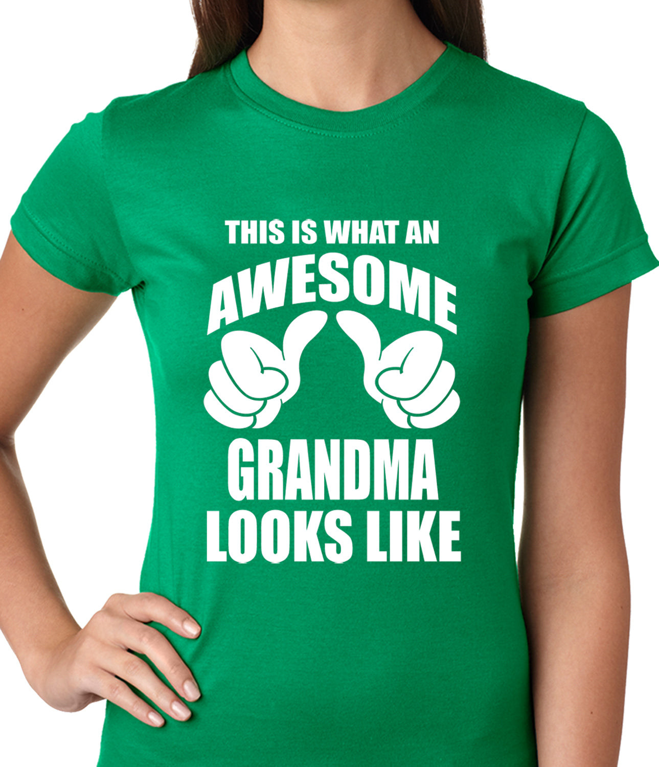 This Is What An Awesome Grandma Looks Like Ladies T-shirt