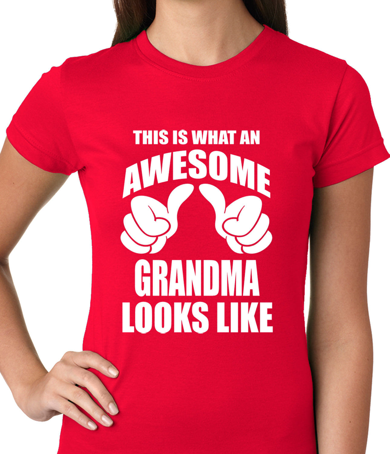 This Is What An Awesome Grandma Looks Like Ladies T-shirt