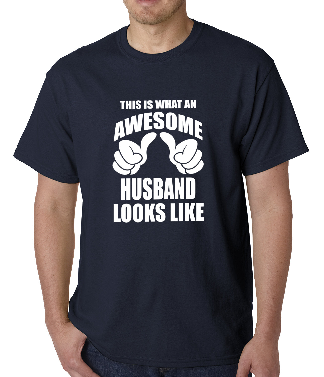 This Is What An Awesome Husband Looks Like Mens T-shirt