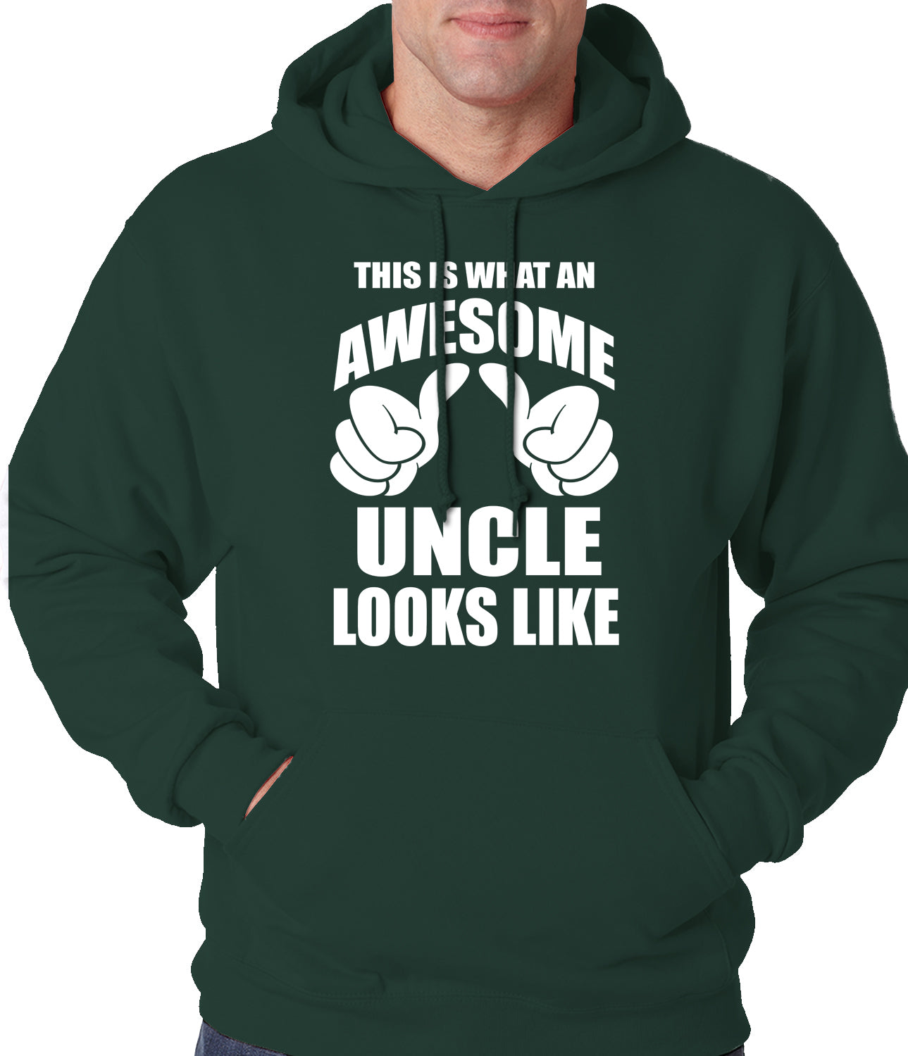 This Is What An Awesome Uncle Looks Like Adult Hoodie
