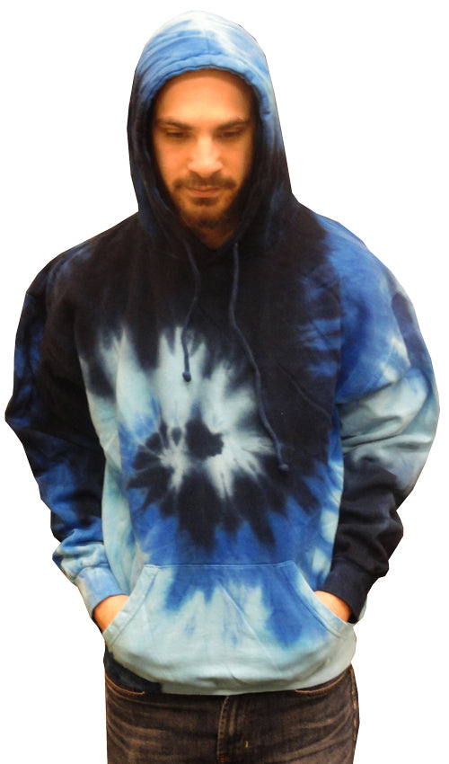 Tie Dye Hoodie - "Blue Ocean" Tie Dye Hoodie