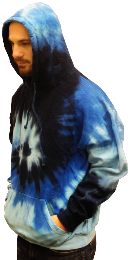 Tie Dye Hoodie - "Blue Ocean" Tie Dye Hoodie