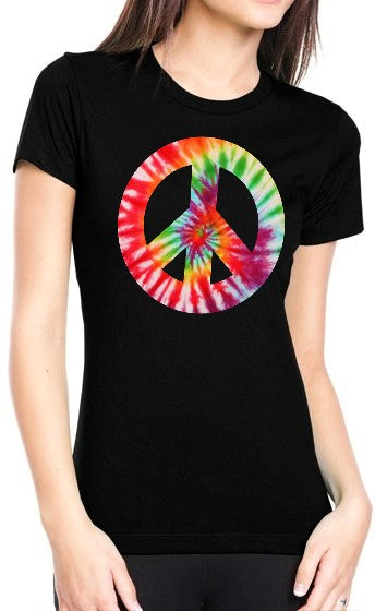 Tie Dye Peace Sign Girls T-Shirt