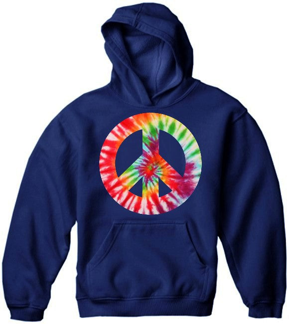 Tie Dye Peace Sign Hoodie